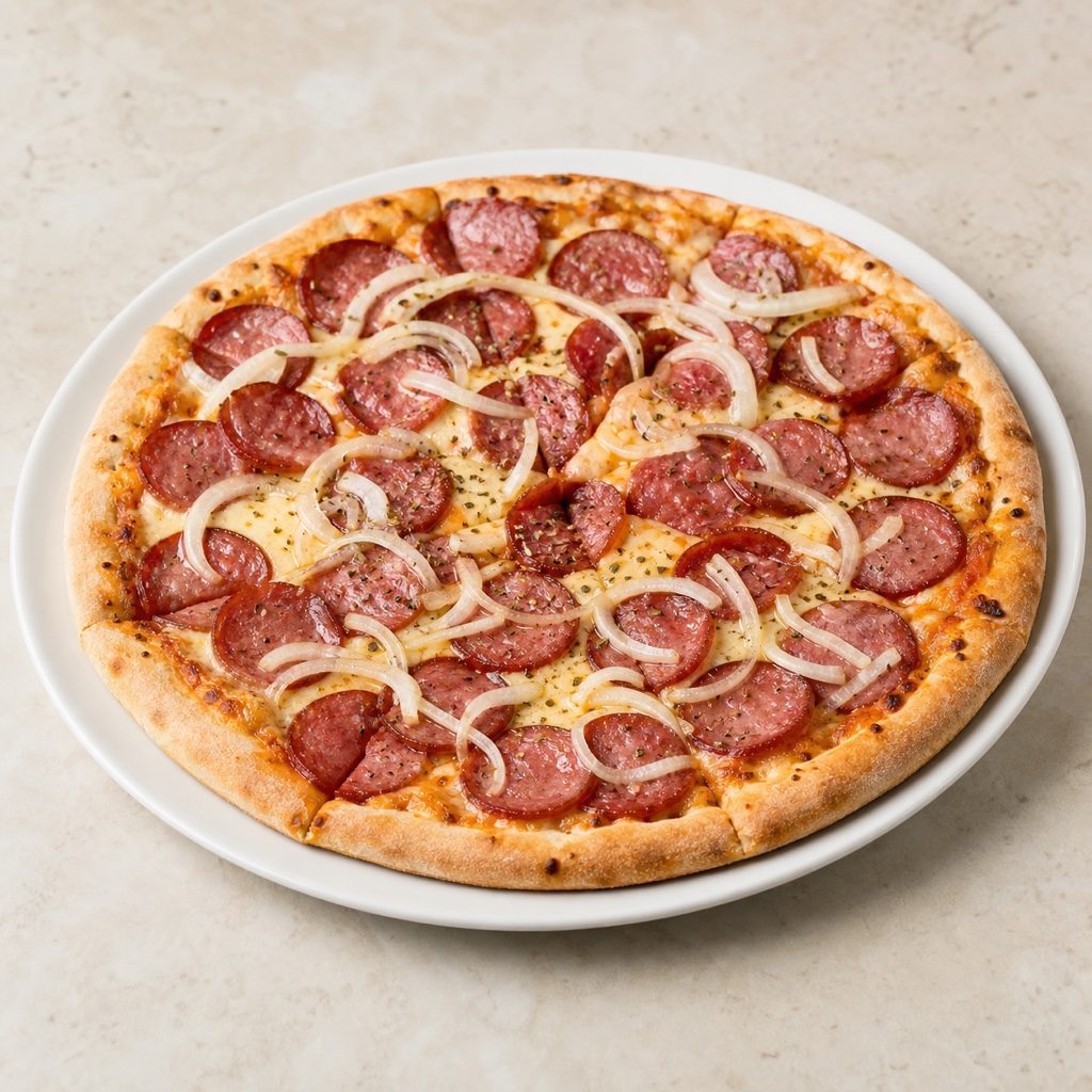 Pizza de Calabresa — cardápio do Hotel Holambra