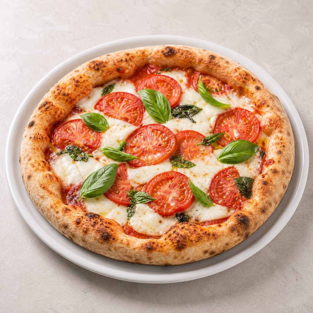 Pizza Caprese — cardápio do Hotel Holambra