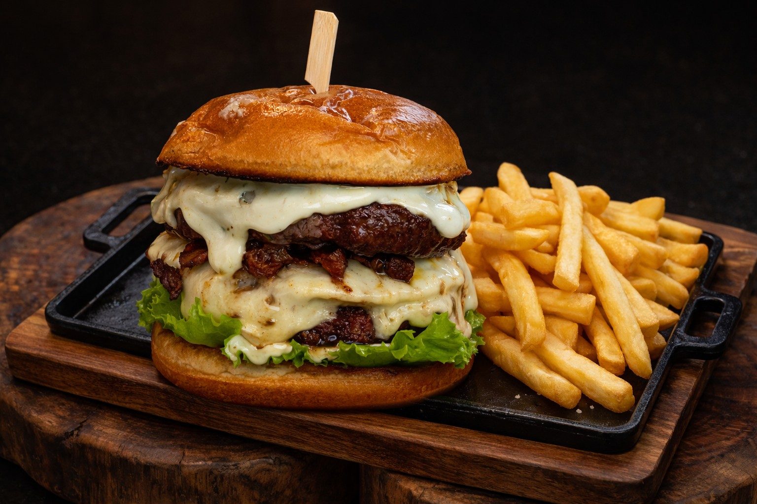 Prato principal servido no SteakArt